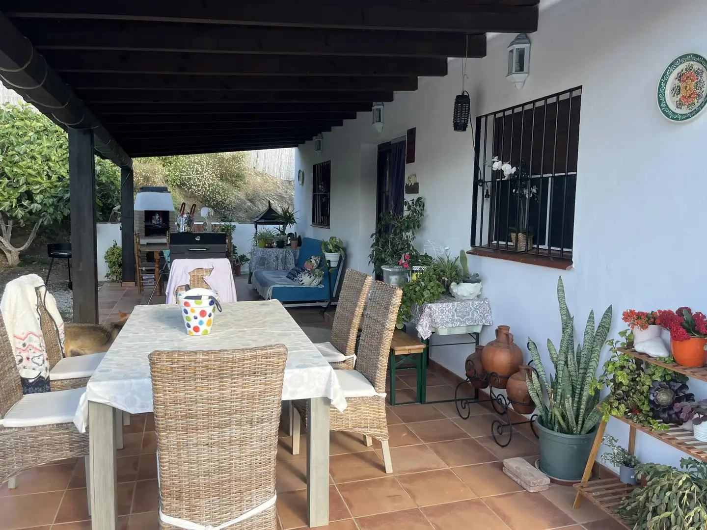 Finca rústica de alquiler en Diseminado Diseminados, 21, Benamargosa Terraza de Finca rústica de alquiler en Benamargosa con Aire acondicionado, Calefacción y Jardín privado
