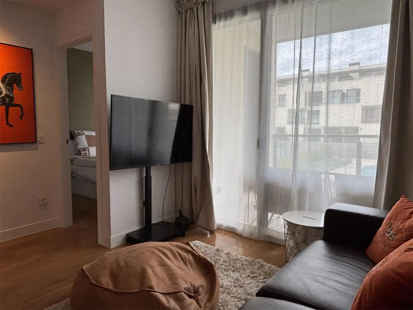 Bedroom of Flat for rent in San Sebastián de los Reyes  with Air Conditioner, Heating and Private garden