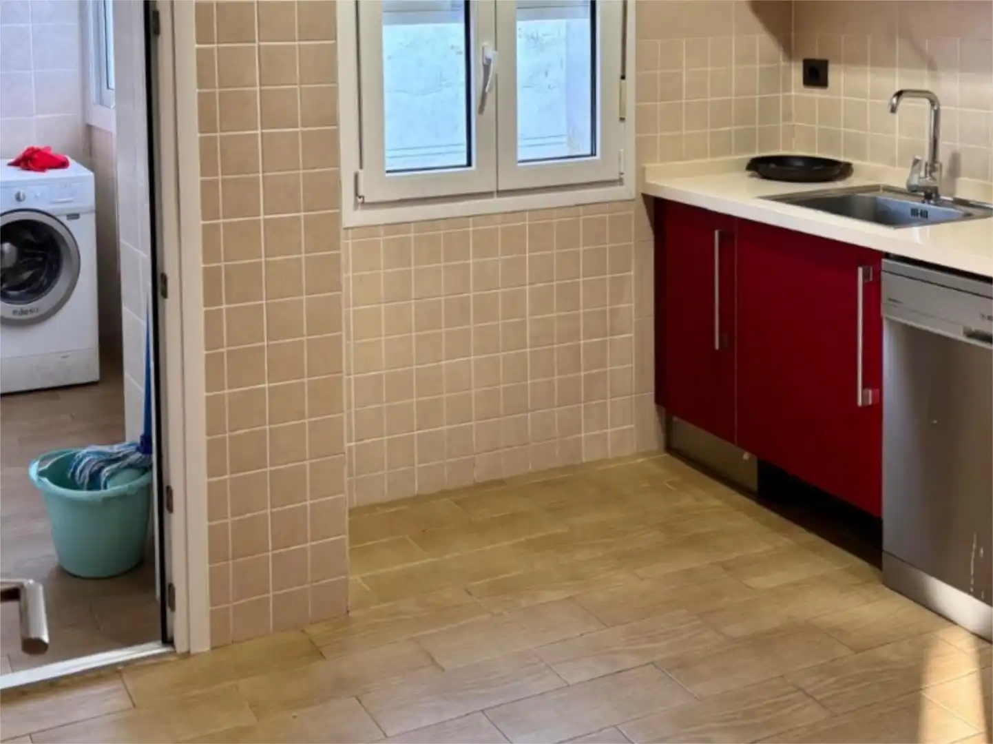 Küche von Wohnung zum Verkauf in Puebla de la Calzada mit Klimaanlage