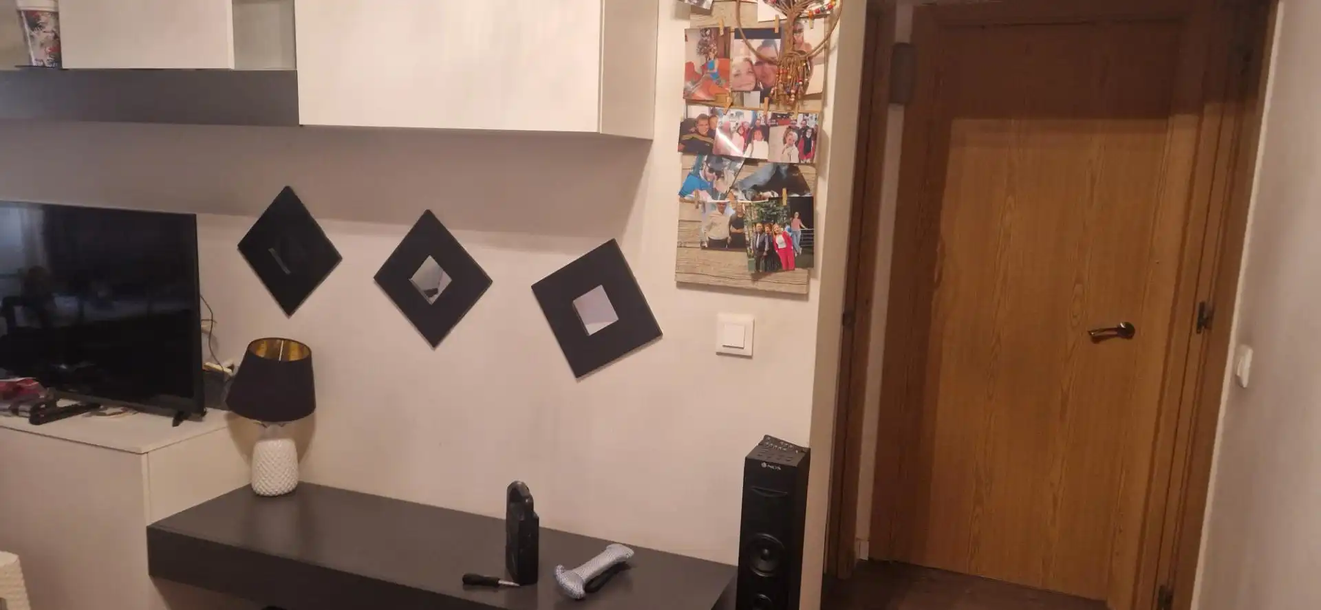 Sala d'estar de Pis de lloguer en Madrid amb Calefacció, Parquet i Moblat
