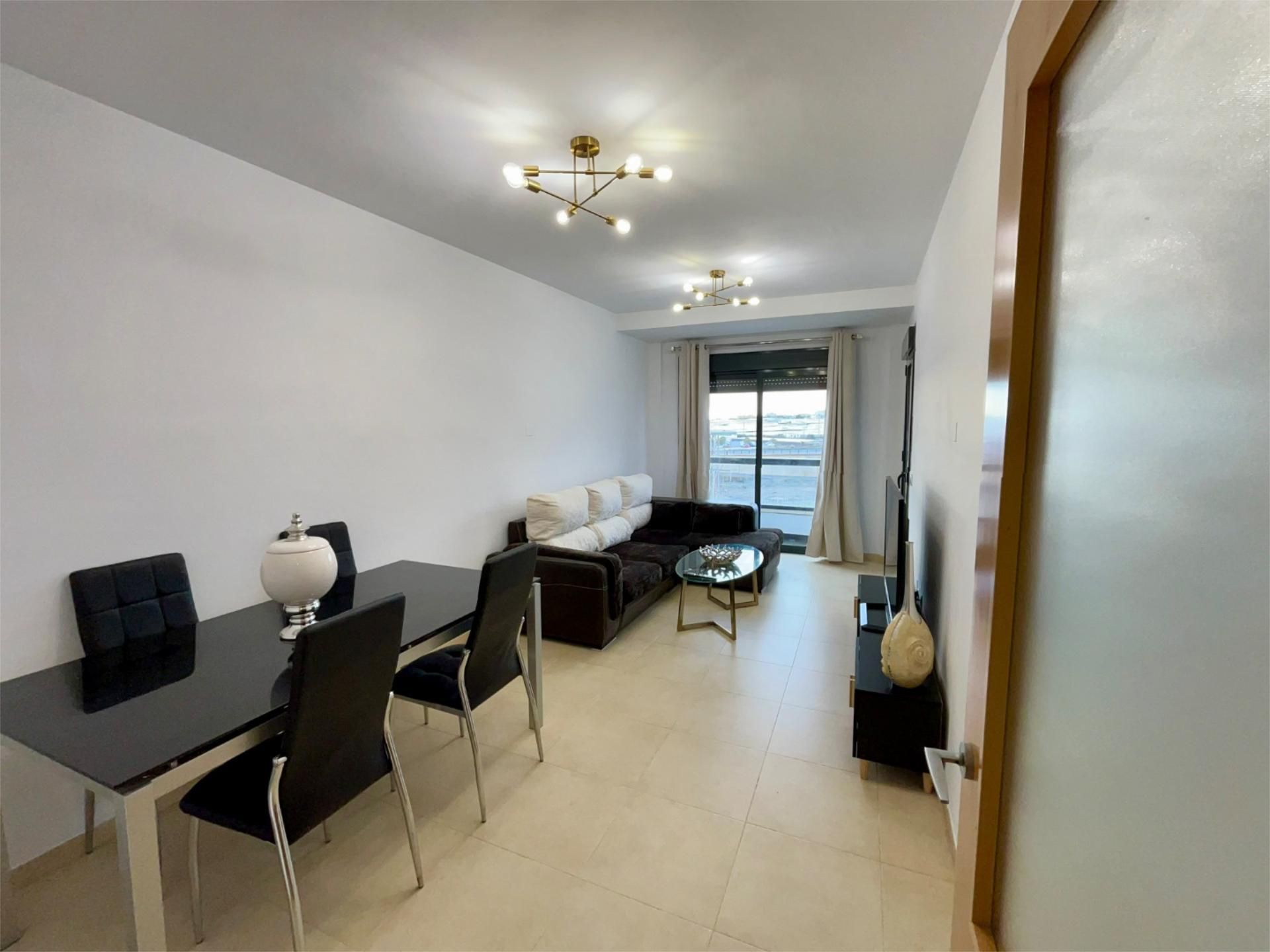 Sala de estar de Piso en venta en Roquetas de Mar con Aire acondicionado y Terraza