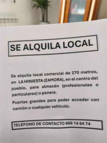 Nave industrial en Alquiler en La Hiniesta