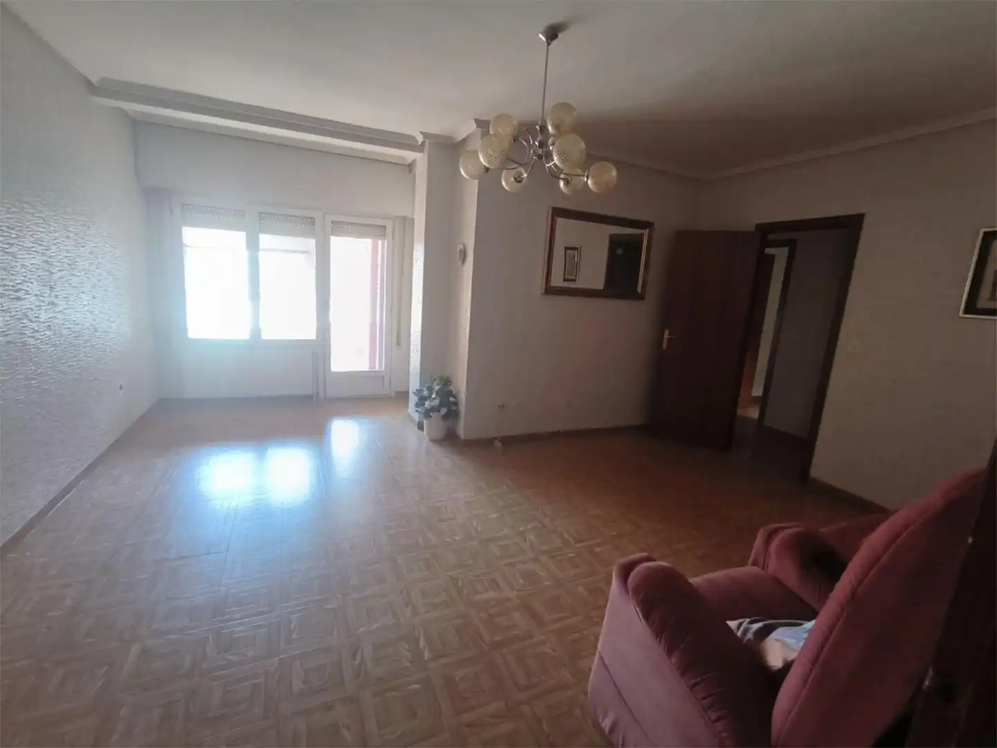 Flat for sale in Calle Severo Ochoa, 4, La Bañeza Living room of Flat for sale in La Bañeza with Heating, Terrace and Storage room