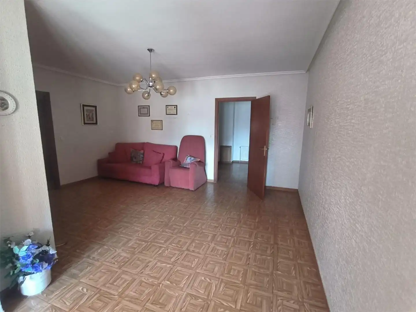 Flat for sale in Calle Severo Ochoa, 4, La Bañeza Living room of Flat for sale in La Bañeza with Heating, Terrace and Storage room
