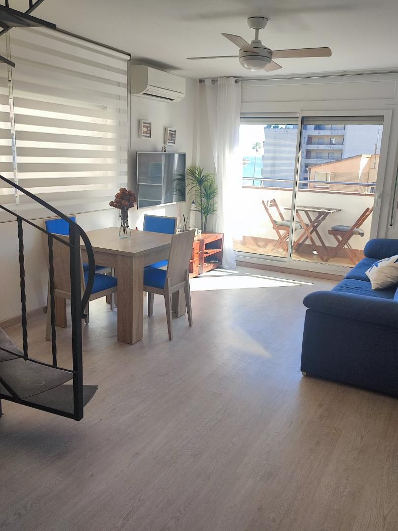 Menjador de Apartament en venda en Calonge i Sant Antoni amb Aire condicionat, Terrassa i Balcó