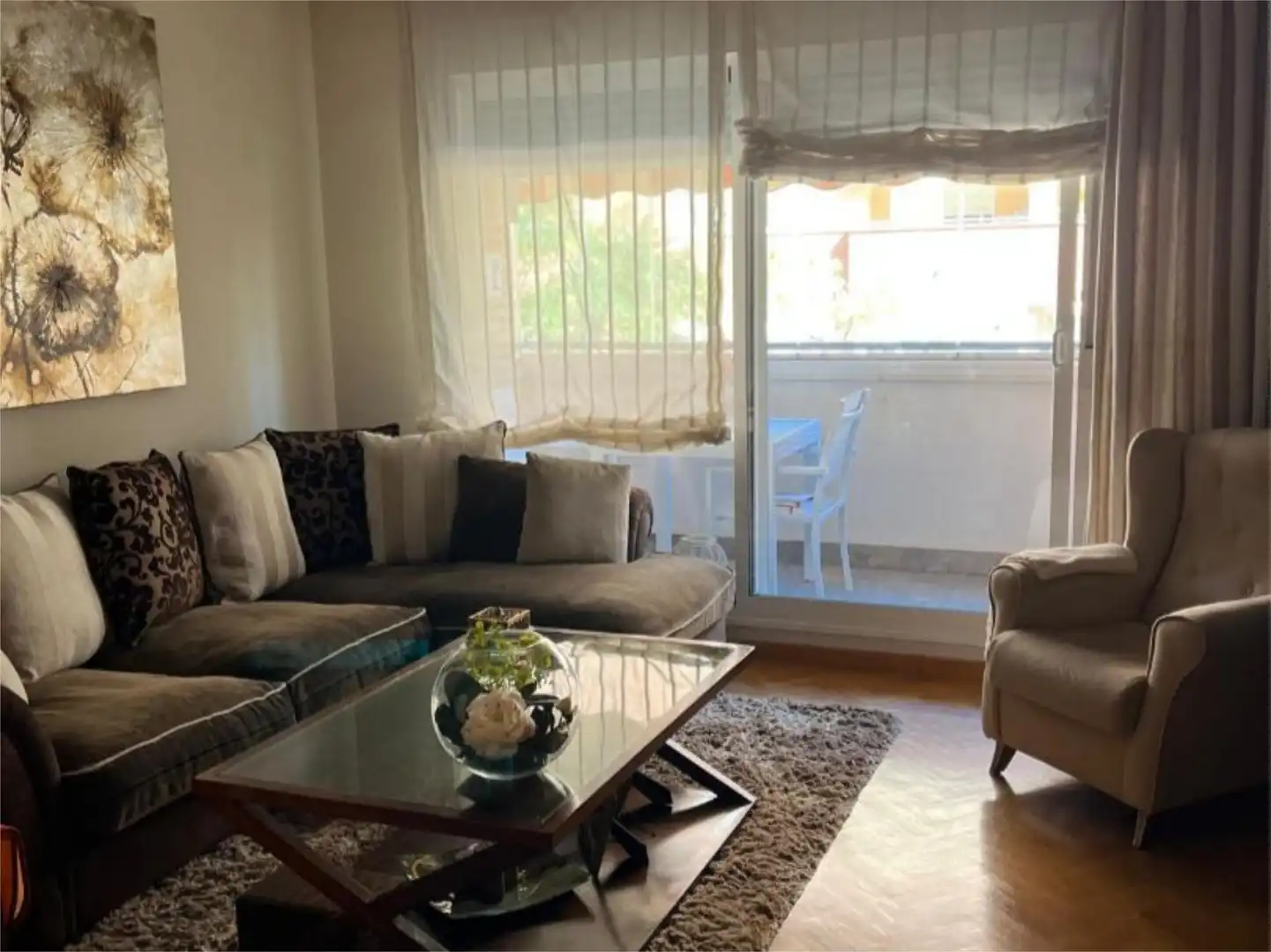 Sala de estar de Piso de alquiler en Móstoles con Aire acondicionado, Calefacción y Jardín privado