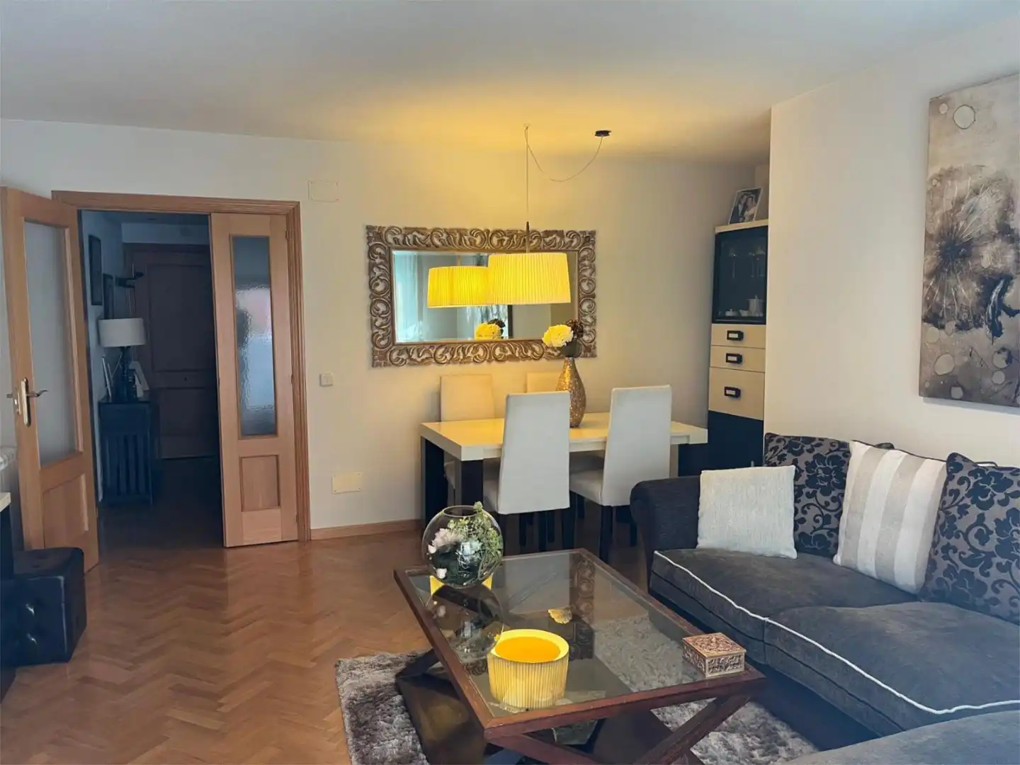 Sala de estar de Piso de alquiler en Móstoles con Aire acondicionado, Calefacción y Jardín privado