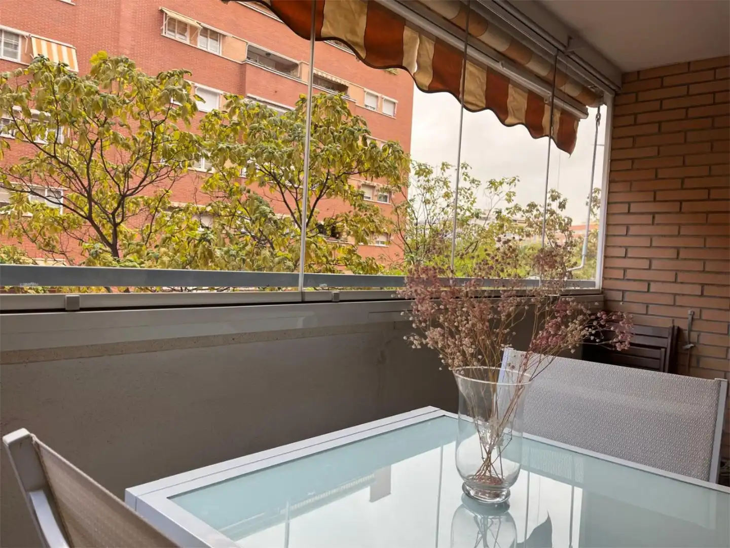 Terraza de Piso de alquiler en Móstoles con Aire acondicionado, Calefacción y Jardín privado