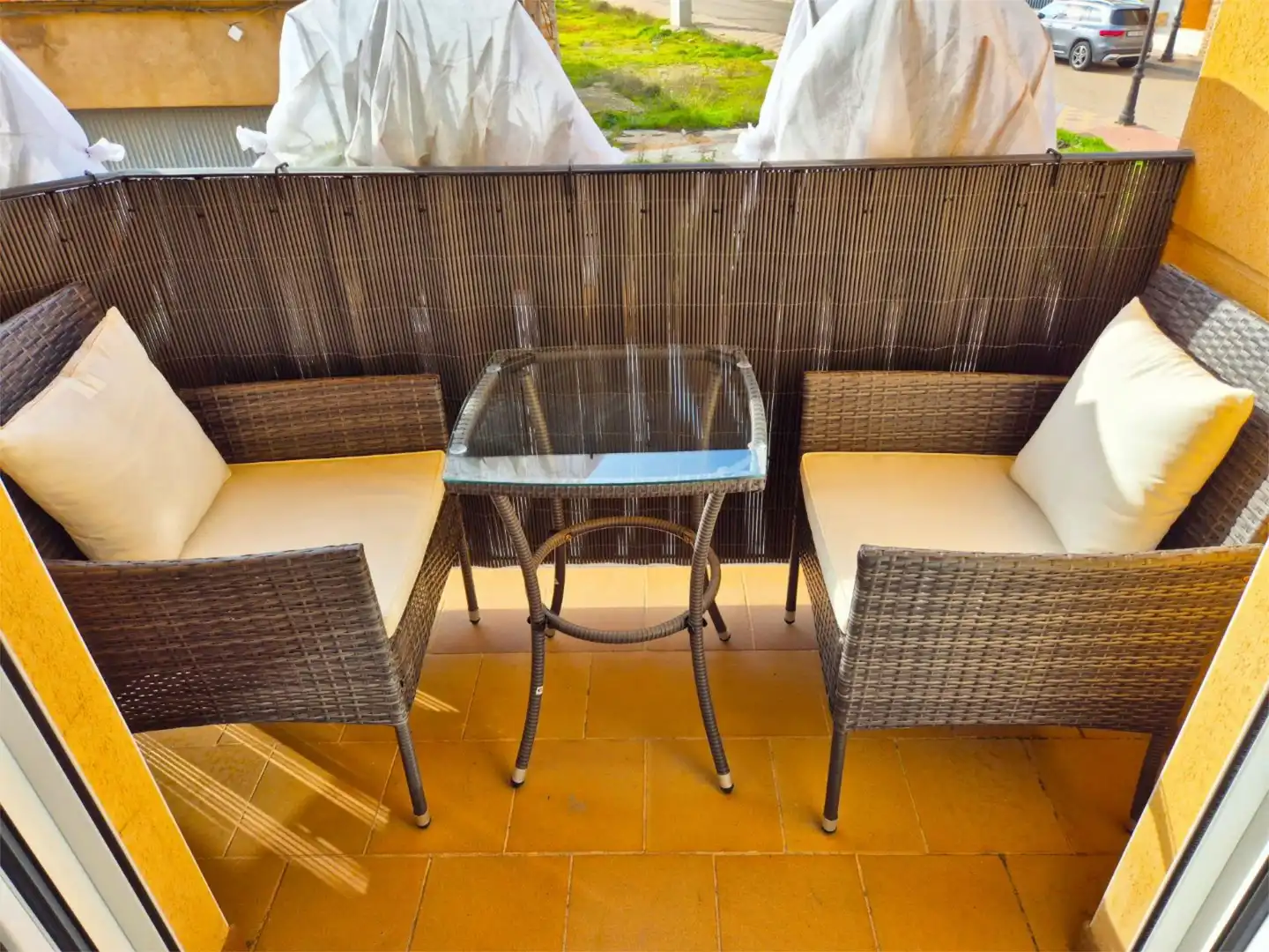 Einfamilien-Reihenhaus zum Verkauf in Calle Virgen del Pilar, 42, Motilla del Palancar Terrasse von Einfamilien-Reihenhaus zum Verkauf in Motilla del Palancar mit Klimaanlage, Heizung und Parkett