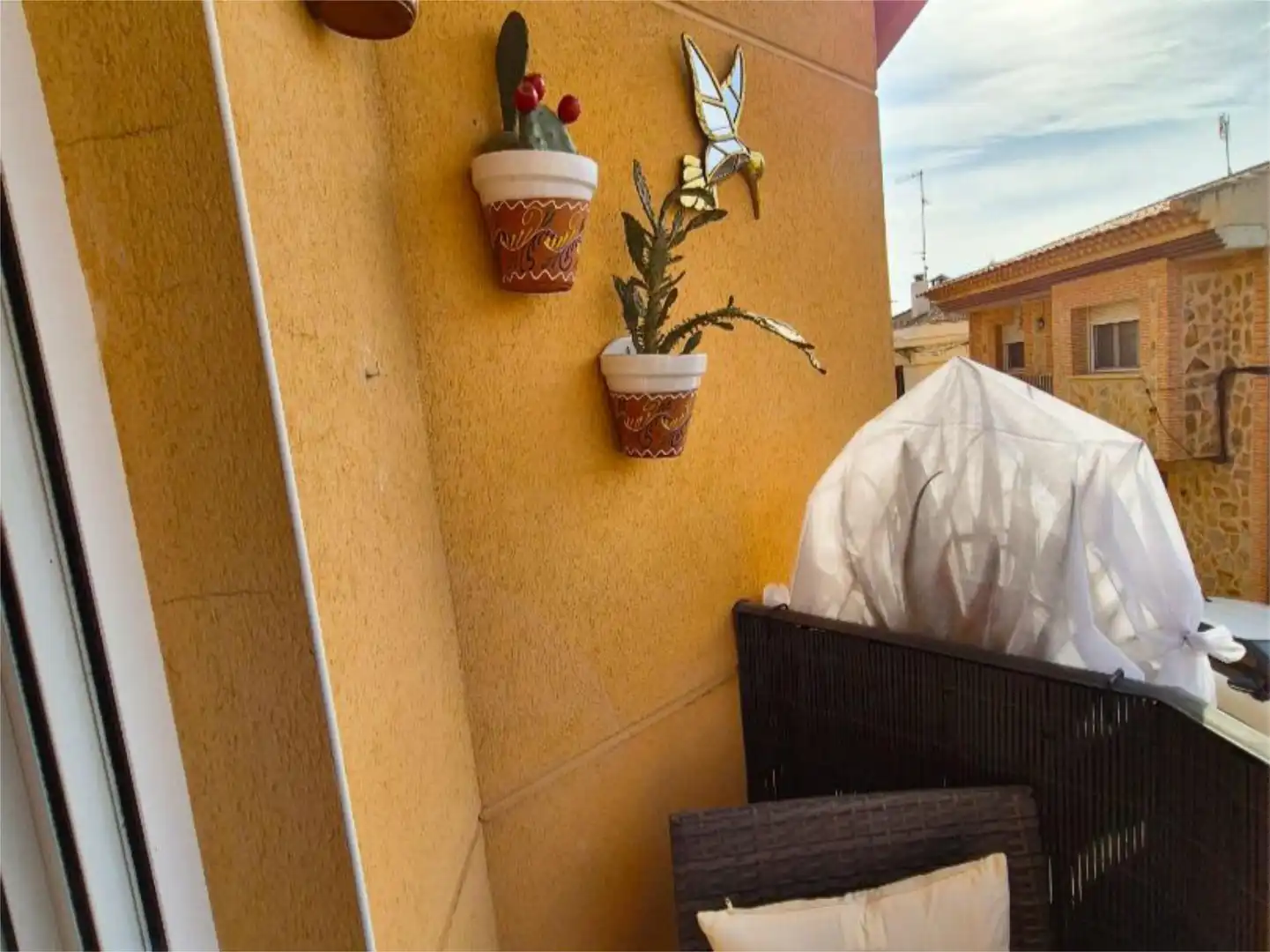 Einfamilien-Reihenhaus zum Verkauf in Calle Virgen del Pilar, 42, Motilla del Palancar Terrasse von Einfamilien-Reihenhaus zum Verkauf in Motilla del Palancar mit Klimaanlage, Heizung und Parkett
