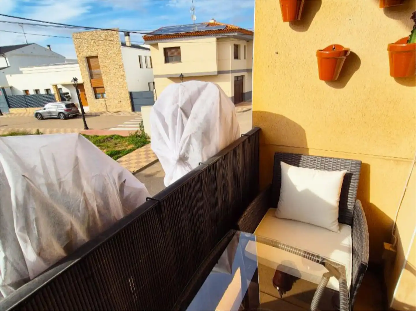 Einfamilien-Reihenhaus zum Verkauf in Calle Virgen del Pilar, 42, Motilla del Palancar Terrasse von Einfamilien-Reihenhaus zum Verkauf in Motilla del Palancar mit Klimaanlage, Heizung und Parkett