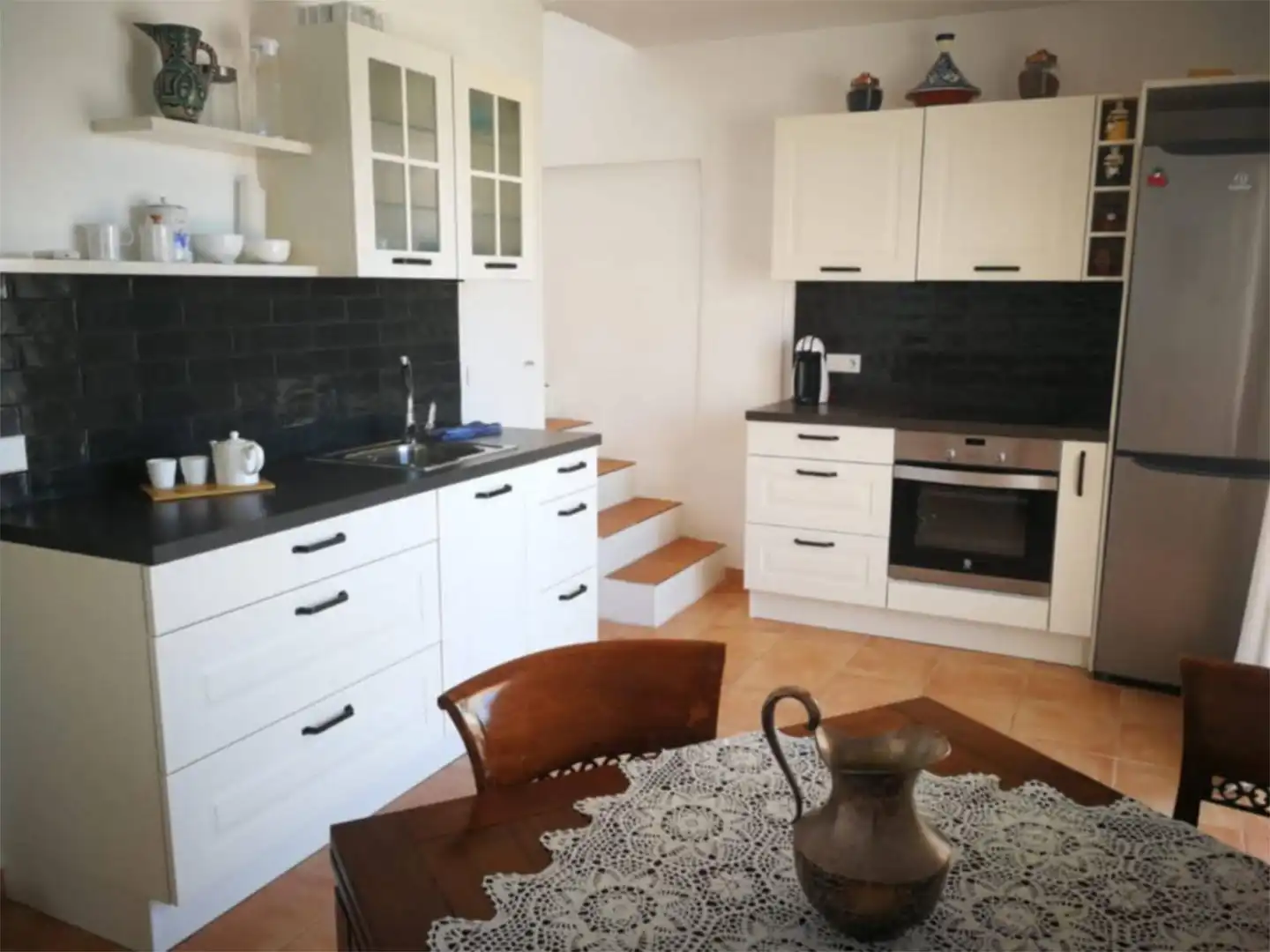 Apartamento de alquiler en Carrer Coralmar, 3, Cala Vedella - Cala Tarida Cocina de Apartamento de alquiler en Sant Josep de sa Talaia con Aire acondicionado, Terraza y Piscina