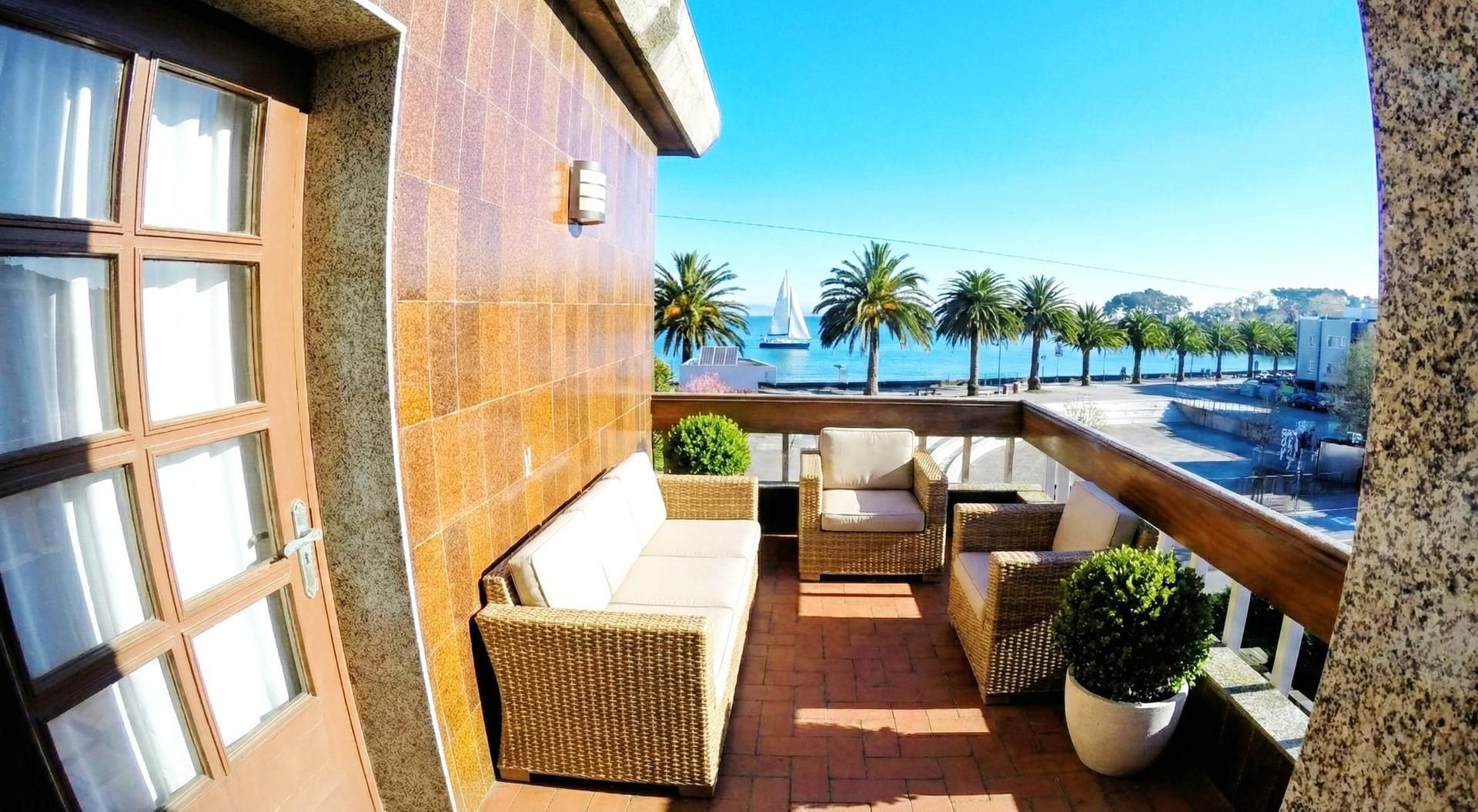 Terrace of Flat to rent in Oleiros  with Heating, Parquet flooring and Terrace