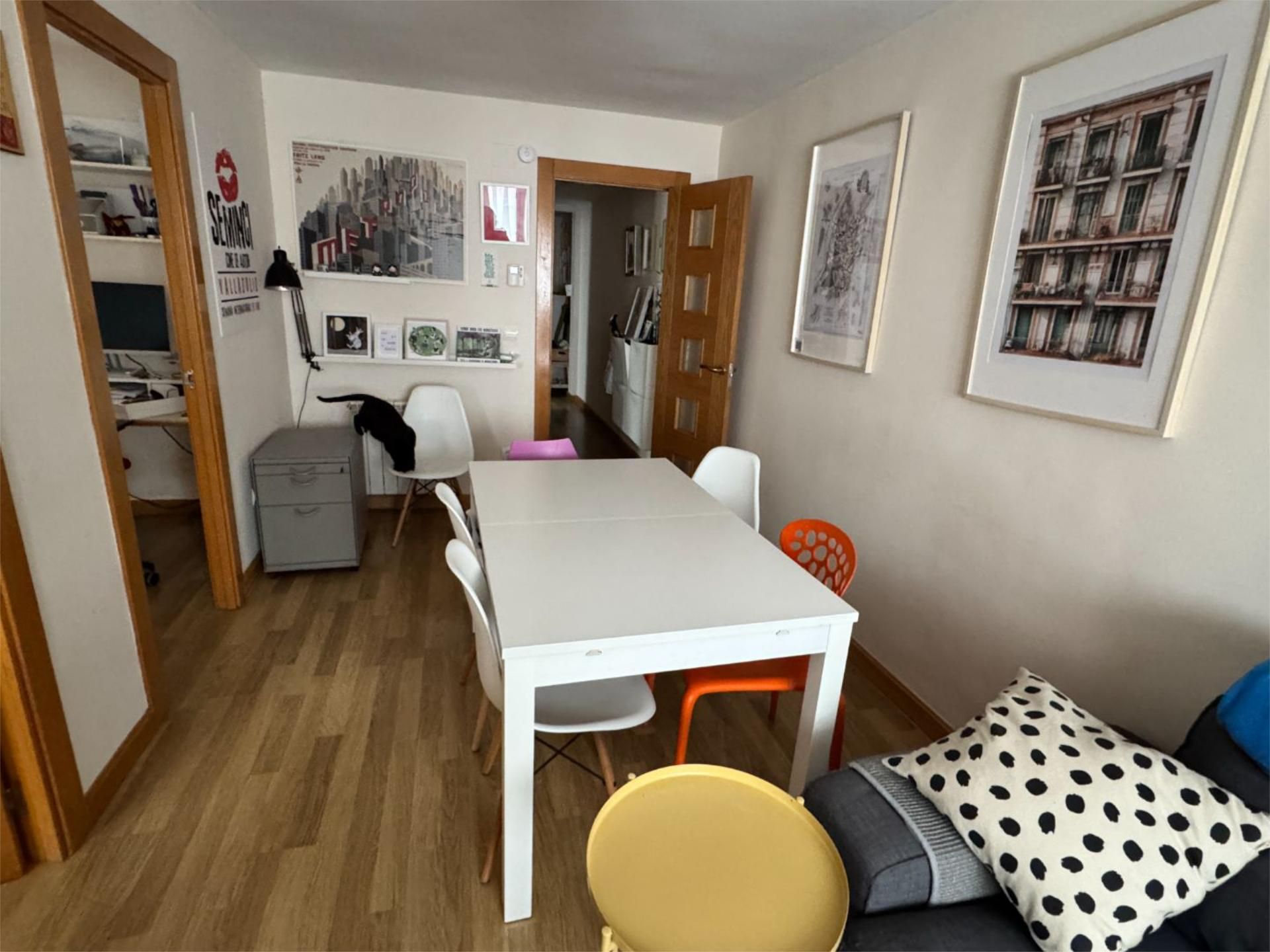 Dining room of Flat for sale in Valladolid Capital  with Heating, Parquet flooring and Furnished