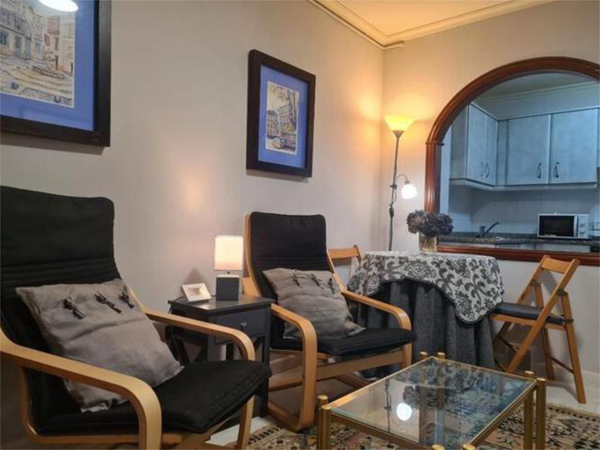 Sala d'estar de Apartament en venda en Vilalba amb Calefacció i Moblat