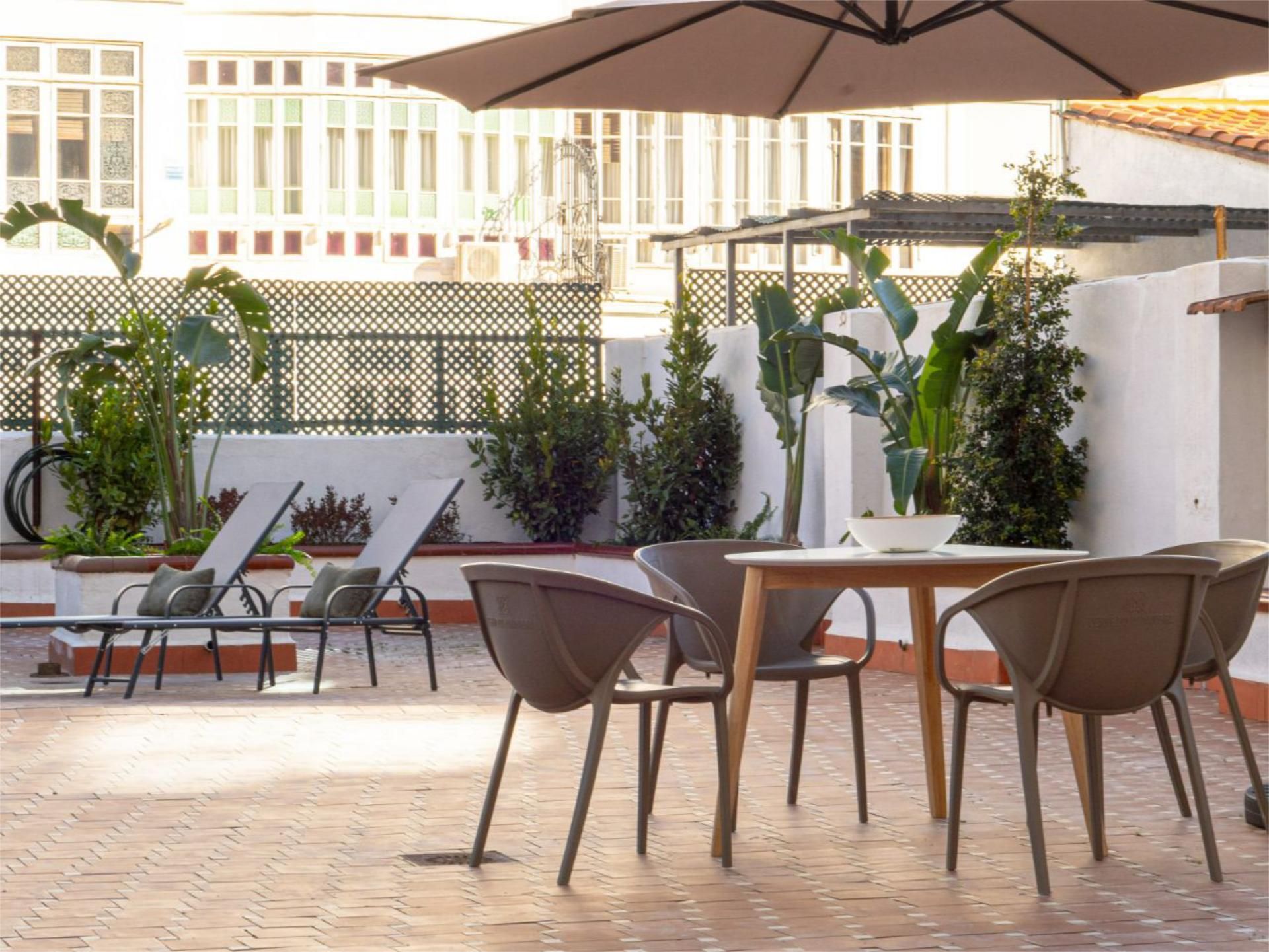 Terrace of Flat to rent in  Valencia Capital  with Air Conditioner