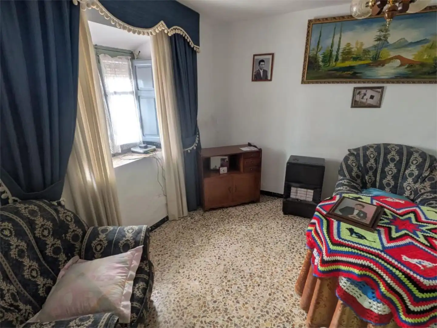 Sala de estar de Casa adosada en venta en Vélez-Blanco con Amueblado