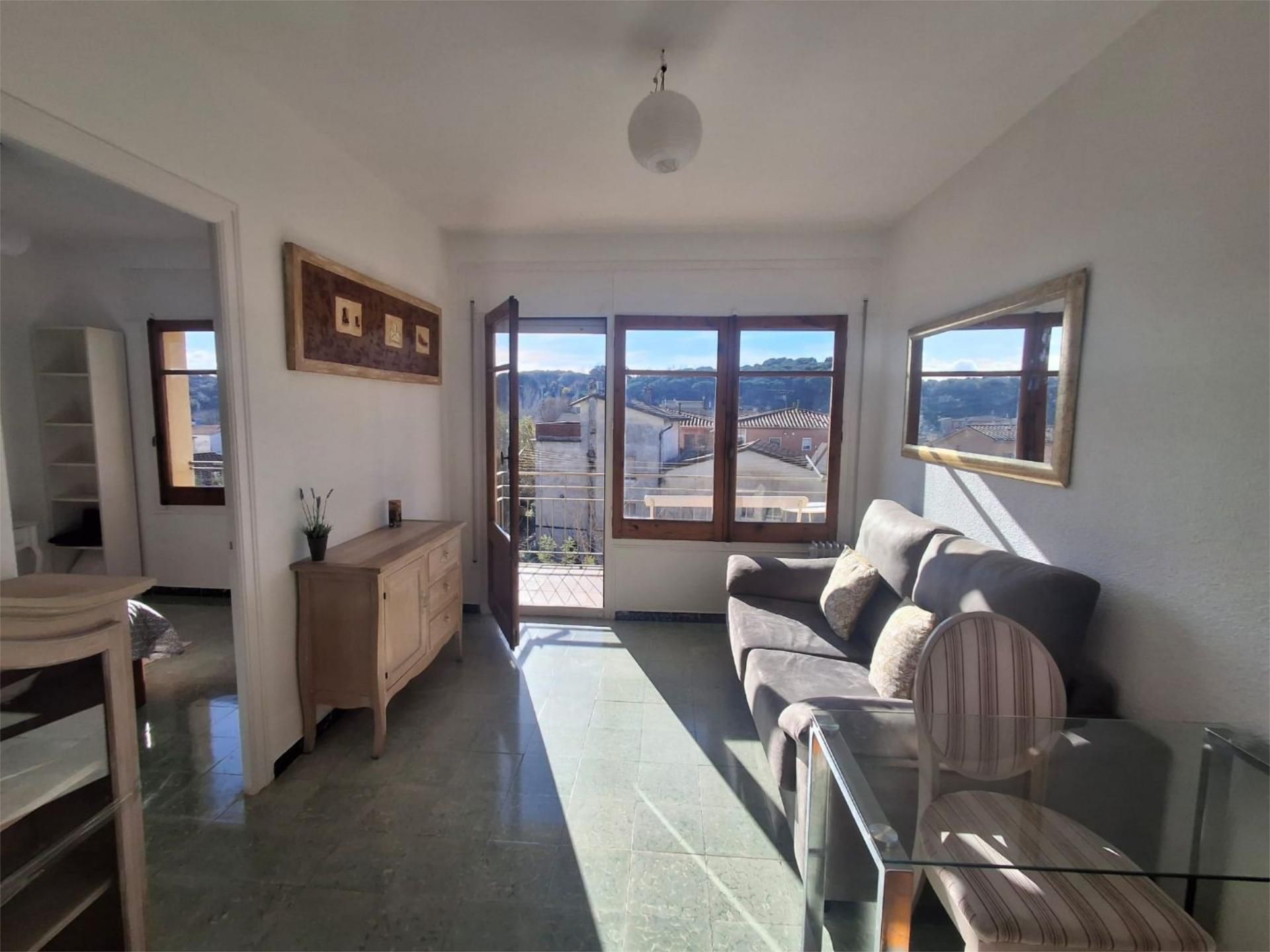 Living room of Flat for sale in Santa Maria de Palautordera  with Furnished and Balcony