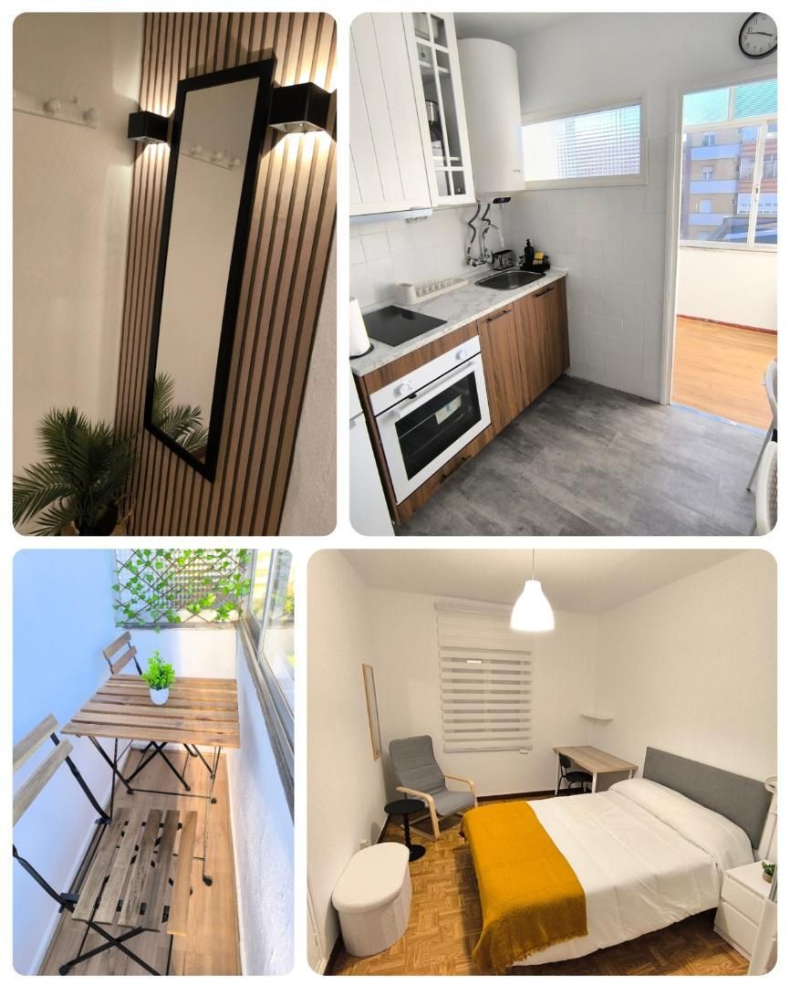 Cuina de Pis per a compartir en Gijón  amb Calefacció, Parquet i Terrassa