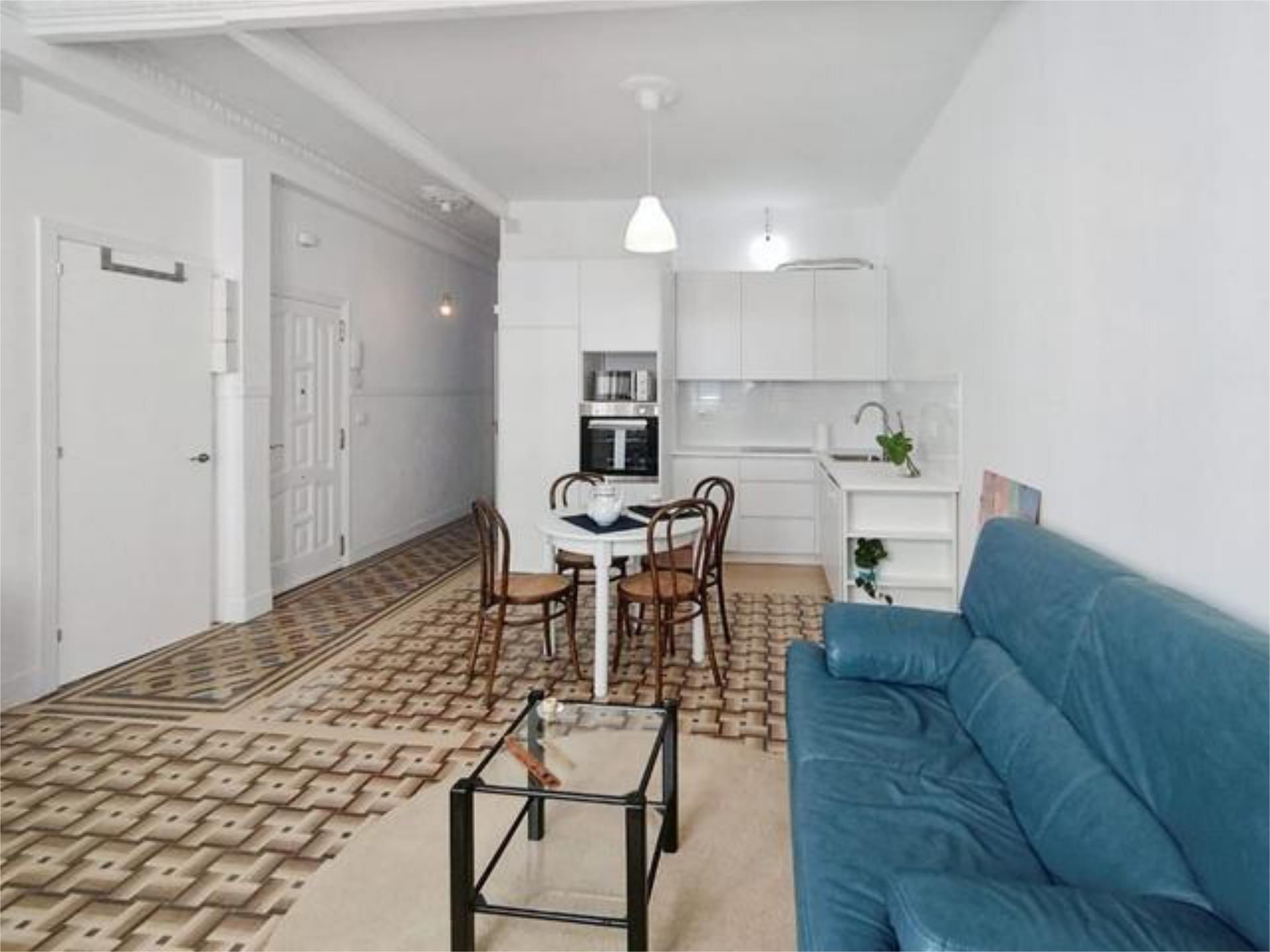 Living room of Flat to rent in A Coruña Capital   with Furnished