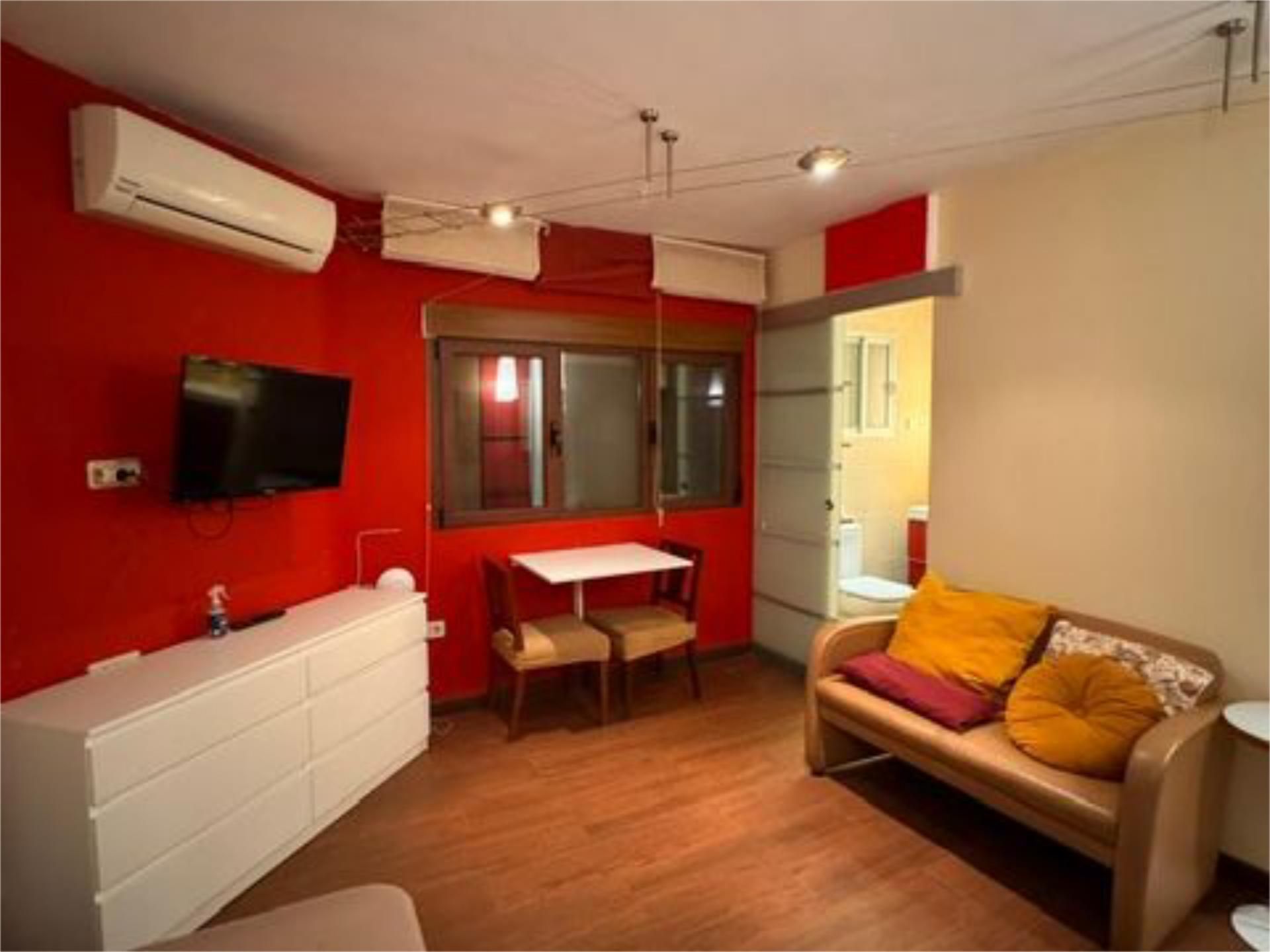 Sala de estar de Estudio de alquiler en  Madrid Capital