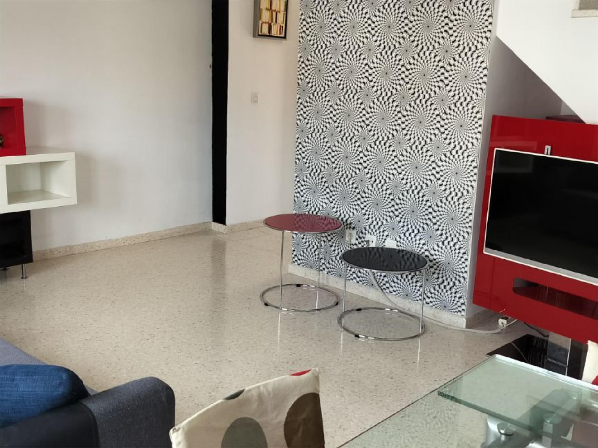 Sala de estar de Ático de alquiler en  Sevilla Capital con Aire acondicionado y Terraza