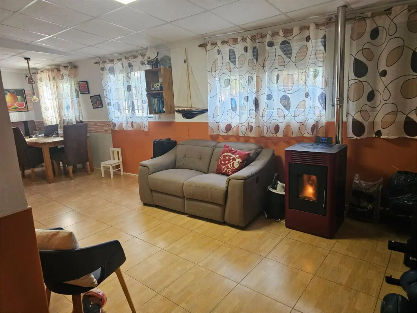 Flat for sale in Calle Adherbal, 1, Playa Honda - Playa Paraíso Living room of Flat for sale in Cartagena with Air Conditioner, Heating and Private garden