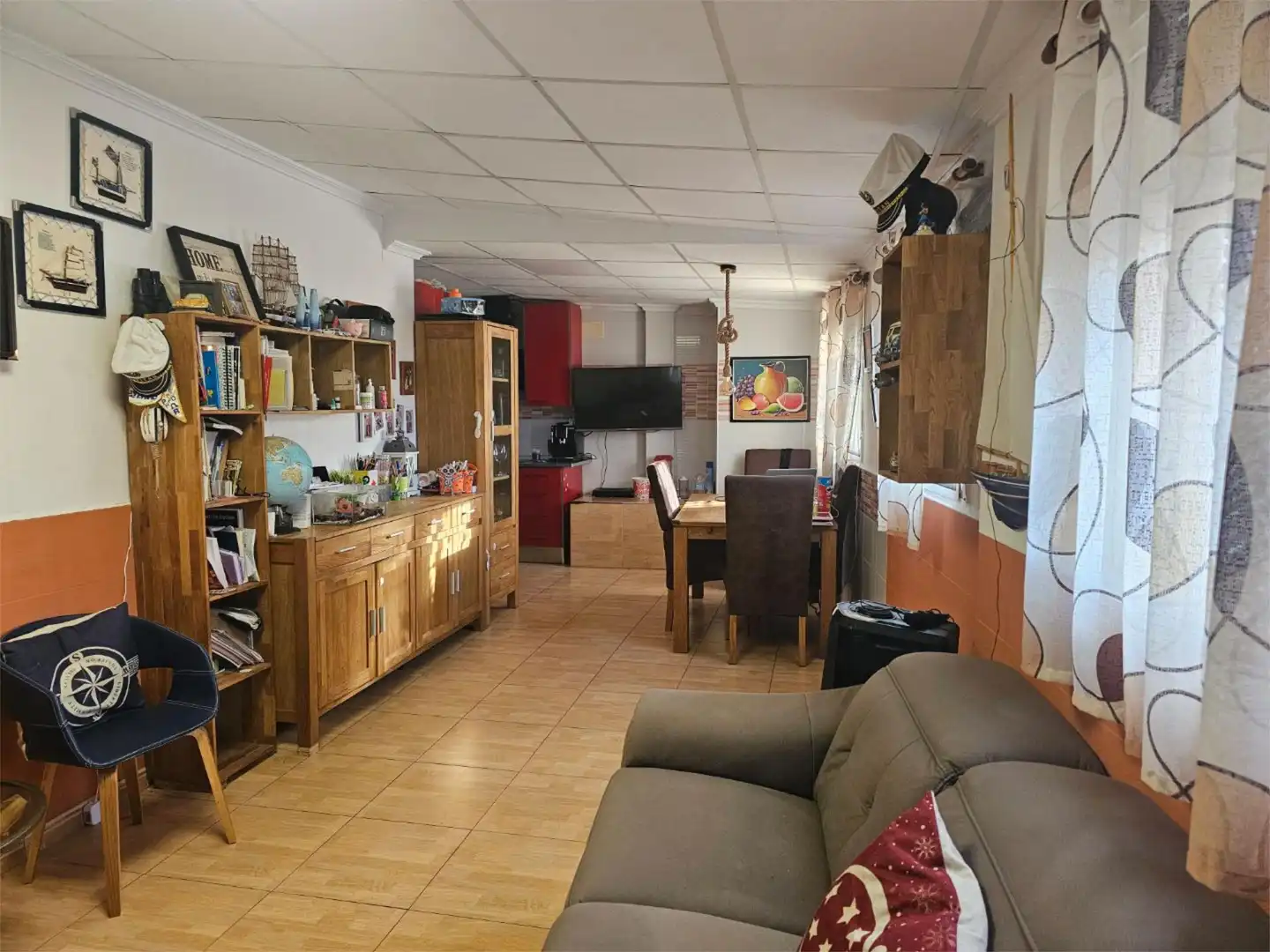 Flat for sale in Calle Adherbal, 1, Playa Honda - Playa Paraíso Living room of Flat for sale in Cartagena with Air Conditioner, Heating and Private garden