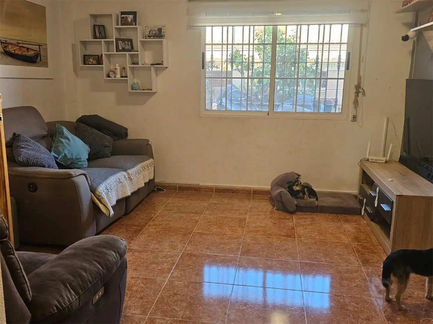 Flat for sale in Calle Adherbal, 1, Playa Honda - Playa Paraíso Living room of Flat for sale in Cartagena with Air Conditioner, Heating and Private garden