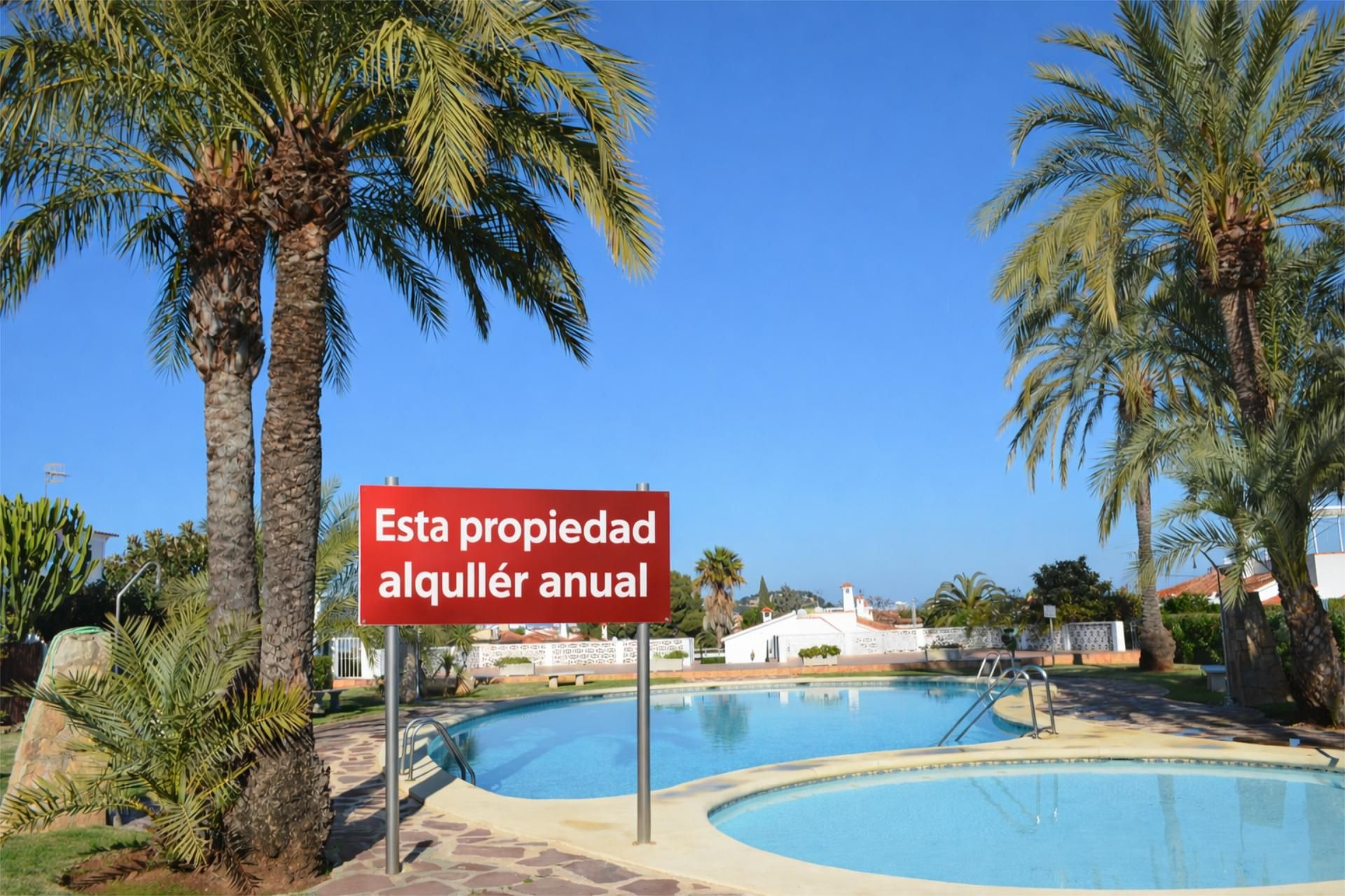 Exterior view of Single-family semi-detached to rent in Dénia  with Air Conditioner, Heating and Private garden