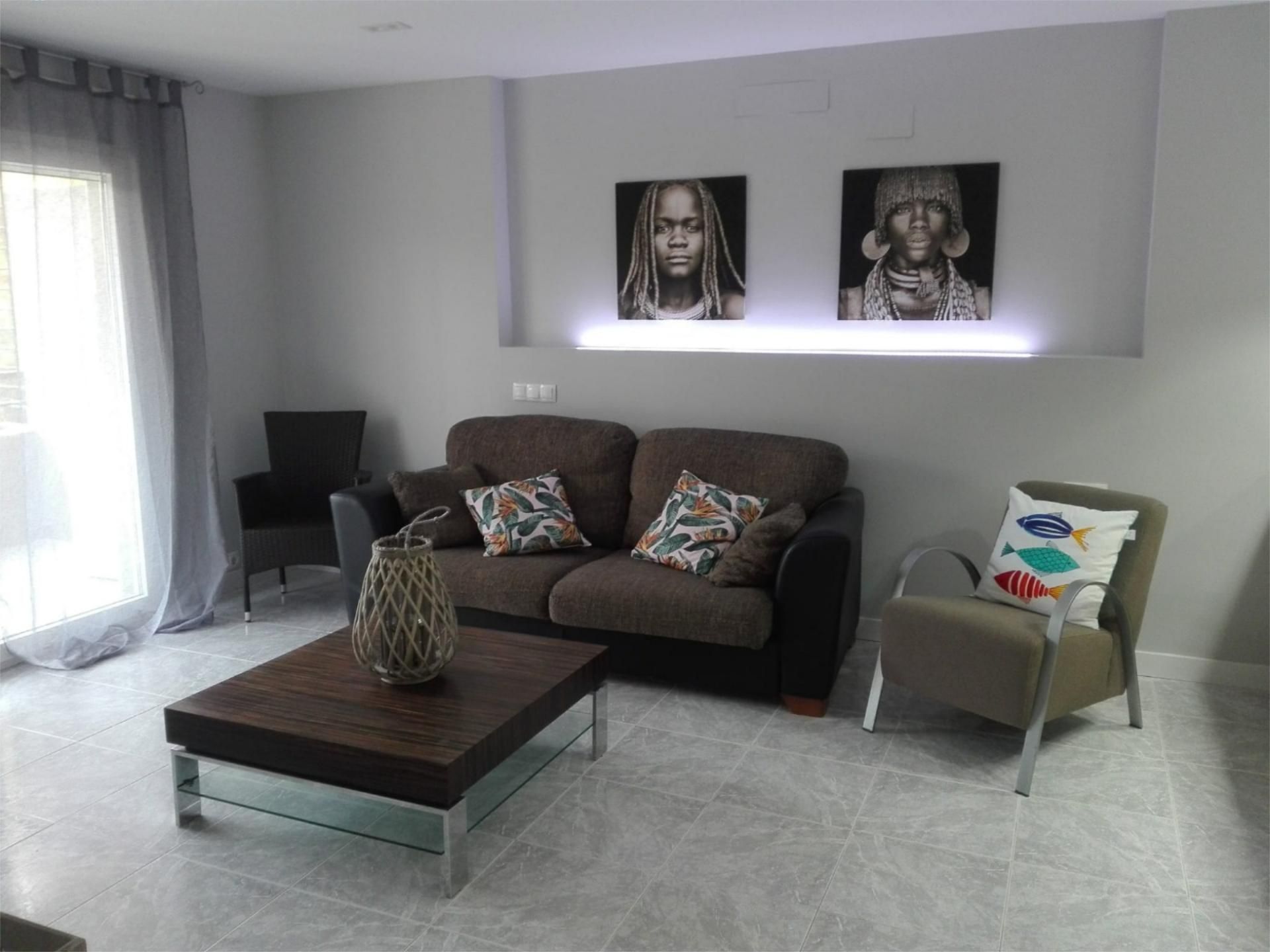 Flat to rent in Plaza Playa Paraíso, 3, Roquetas de Mar Living room of Flat to rent in Roquetas de Mar with Air Conditioner and Terrace