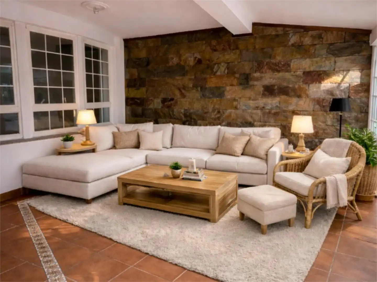 Casa o chalet en venta en Rúa do Mar, 1, Dorneda Sala de estar de Casa o chalet en venta en Oleiros con Calefacción, Jardín privado y Parquet