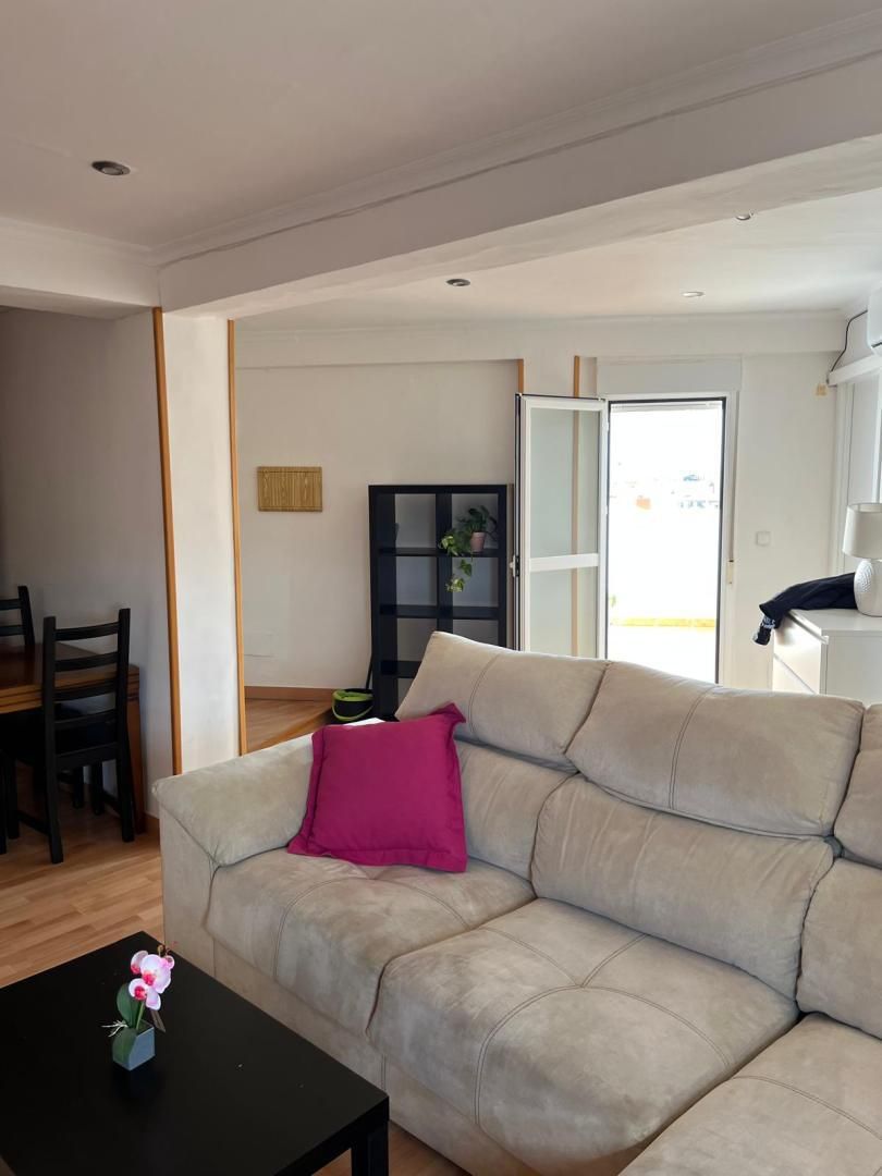 Living room of Attic to rent in  Almería Capital  with Air Conditioner, Heating and Parquet flooring