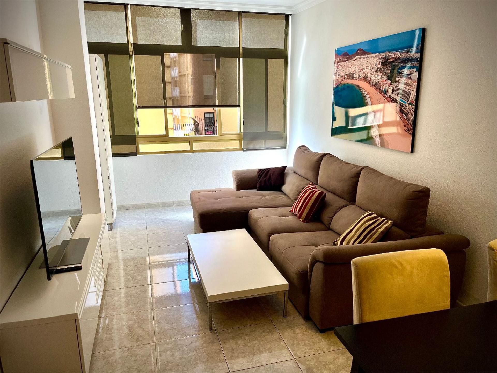 Living room of Flat to rent in Las Palmas de Gran Canaria  with Storage room, Furnished and Video intercom
