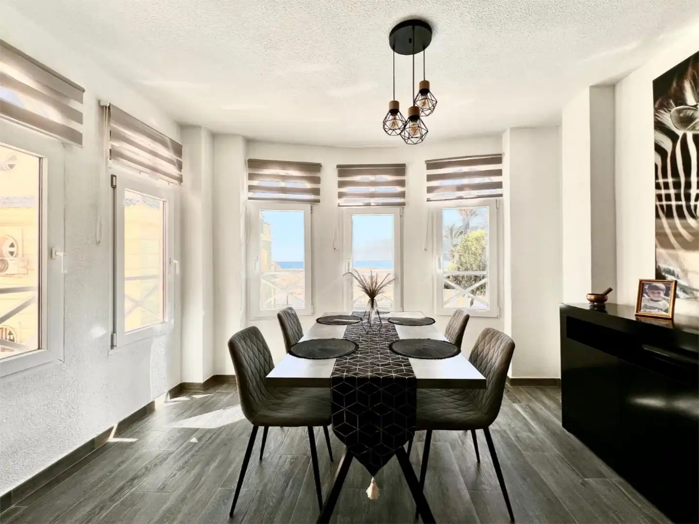 Esszimmer von Wohnung zur Miete in Torrevieja mit Klimaanlage, Heizung und Terrasse