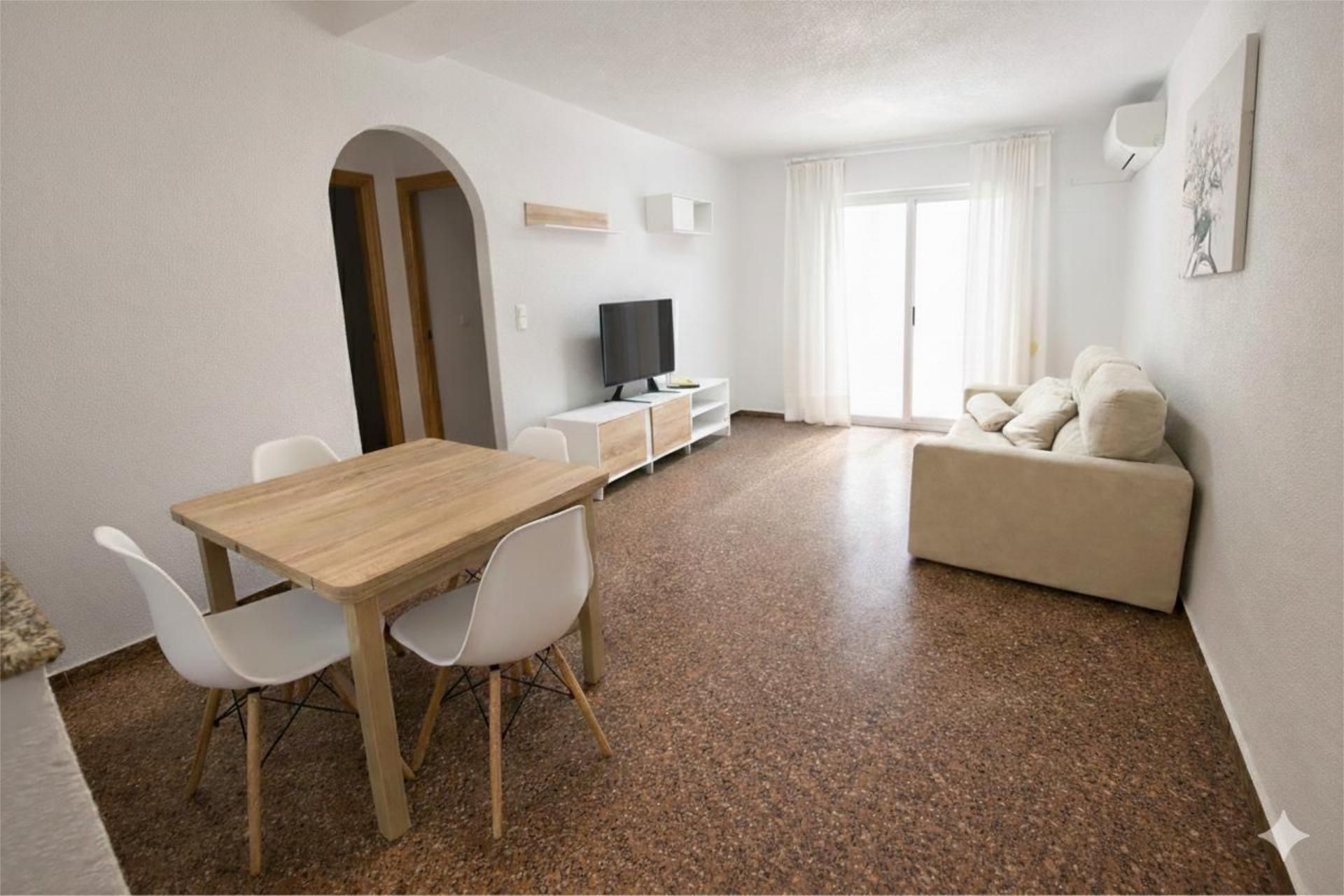 Living room of Flat to rent in Guardamar del Segura  with Air Conditioner, Furnished and Balcony