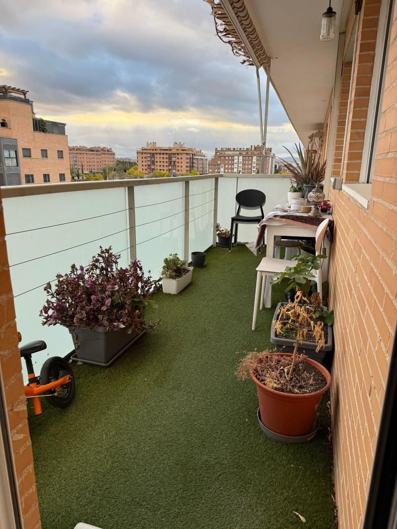 Terrace of Flat for sale in  Madrid Capital  with Air Conditioner, Heating and Parquet flooring