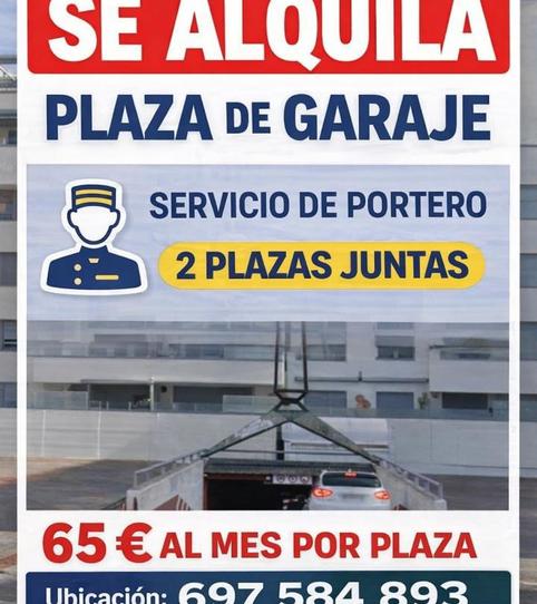 Foto 2 de Garatge de lloguer a Calle de Colombia, 16, Valleaguado - La Cañada, Coslada