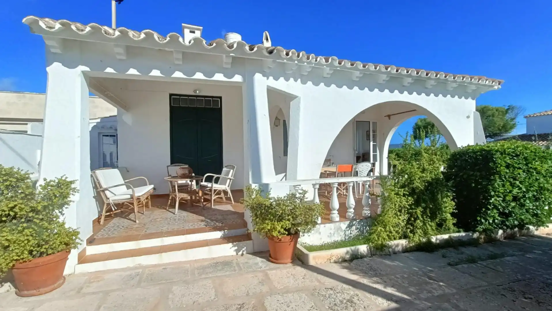 Einfamilien-Reihenhaus zum Verkauf in Carrer de Xaloc, 15, S'Algar - Alcaufar Garten von Einfamilien-Reihenhaus zum Verkauf in Sant Lluís mit Privatgarten und Terrasse