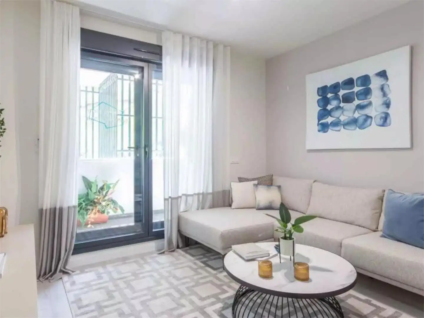 Wohnzimmer von Wohnung zum Verkauf in  Sevilla Capital mit Klimaanlage, Terrasse und Schwimmbad
