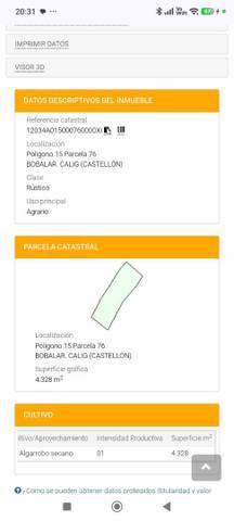 Terreno en Venta en Plaça Nova, 10 en Càlig