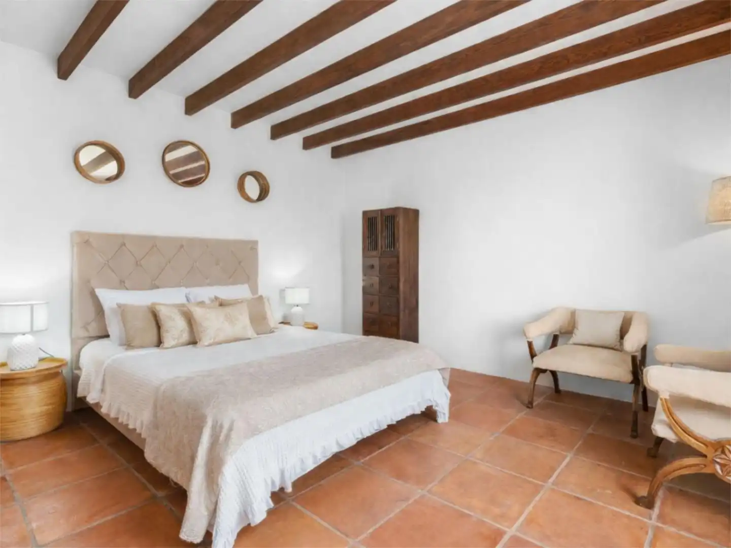 Dormitori de Casa o xalet en venda en Sant Josep de sa Talaia amb Aire condicionat, Terrassa i Piscina