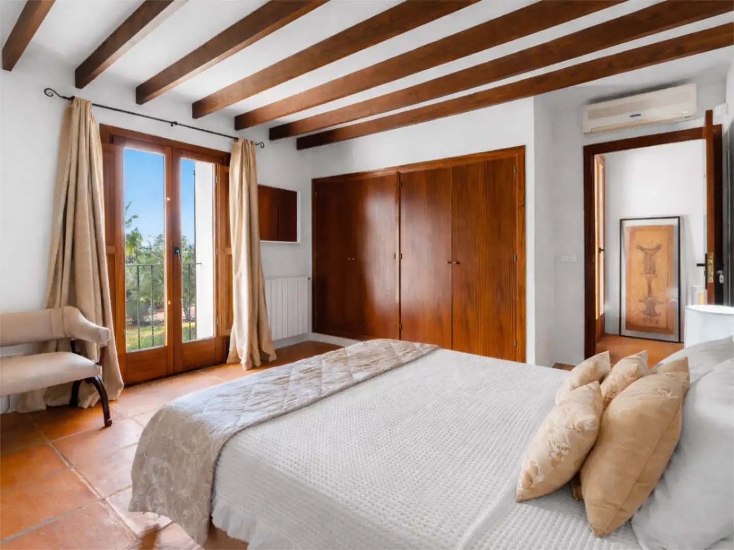 Dormitori de Casa o xalet en venda en Sant Josep de sa Talaia amb Aire condicionat, Terrassa i Piscina