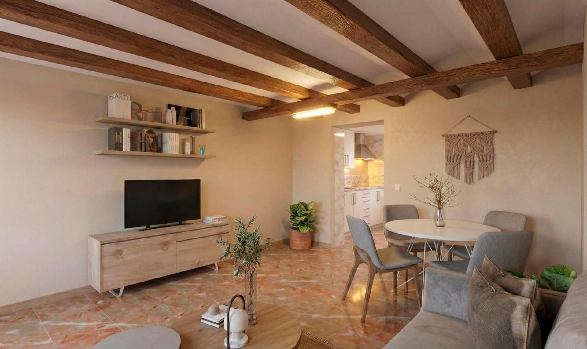 Sala d'estar de Casa adosada en venda en Cullera amb Calefacció, Terrassa i Traster