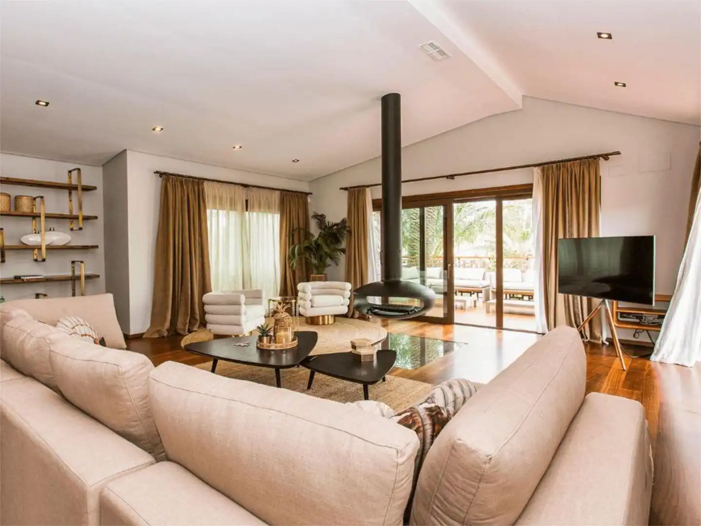 Living room of Houses for rent in Dénia  with Air Conditioner, Terrace and Swimming Pool