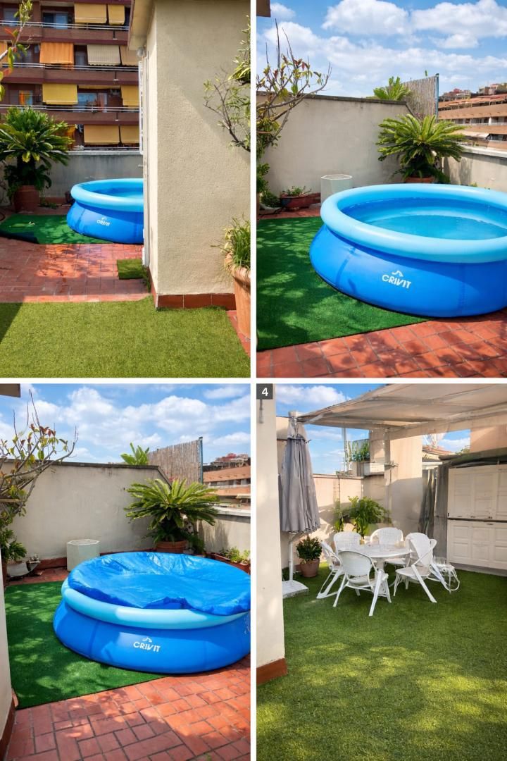 Terraza de Ático en venta en L'Hospitalet de Llobregat con Aire acondicionado, Terraza y Piscina