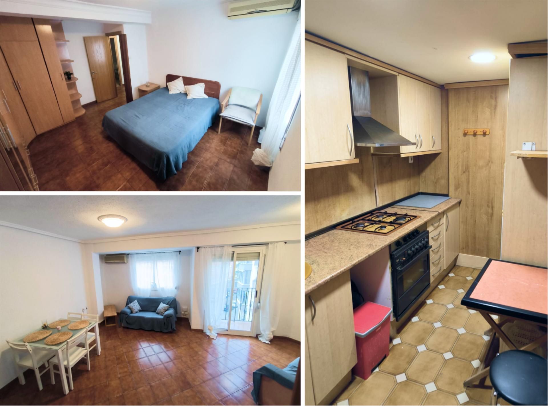 Dormitori de Pis en venda en  Valencia Capital amb Aire condicionat i Balcó