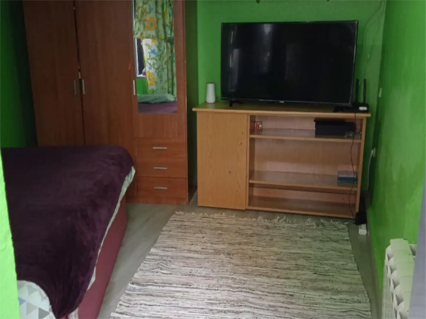 Schlafzimmer von Erdgeschoss zur untervermieten in Madrid mit Heizung, Parkett und Möbliert