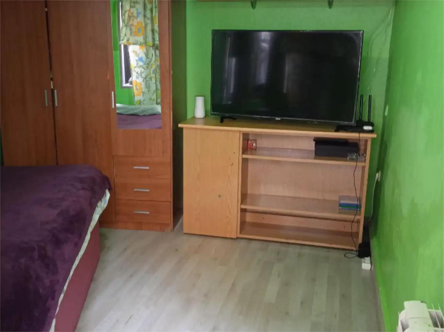 Schlafzimmer von Erdgeschoss zur untervermieten in Madrid mit Heizung, Parkett und Möbliert
