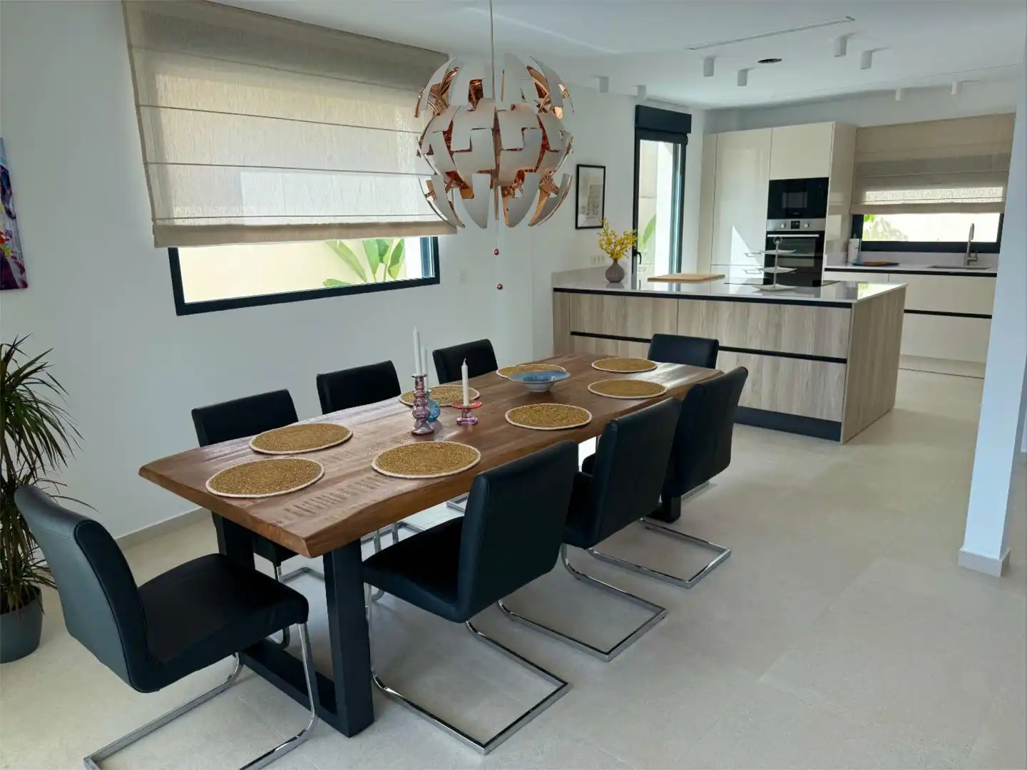 Dining room of Houses for sale in Elche / Elx  with Air Conditioner, Heating and Private garden